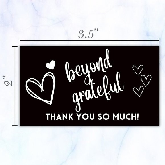 ♥️ 5x25 / 50 Thank You Cards - Picture 4 of 4